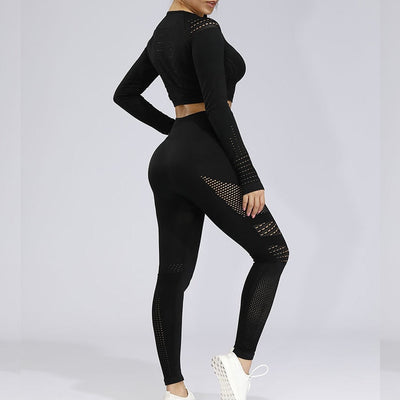 Yoga Seamless Quick Dry Shirt and Leggings Sets - GetFit Sportswear