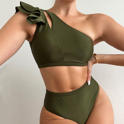 Two-piece swimsuit with a frill - GetFit Sportswear