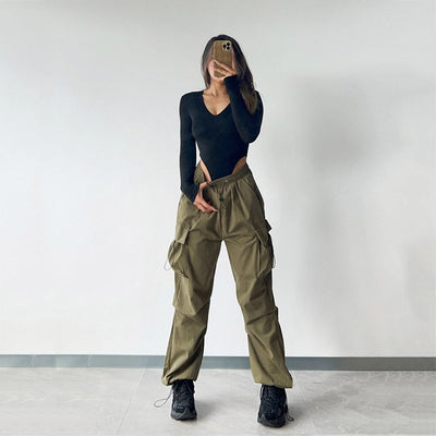 Cargo High Waist Pants - GetFit Sportswear