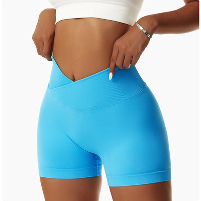 Cycling Seamless High Waist Shorts - GetFit Sportswear