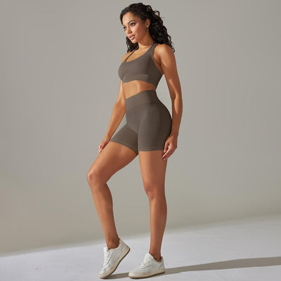 Yoga Activewear Bra and Shorts Set - GetFit Sportswear